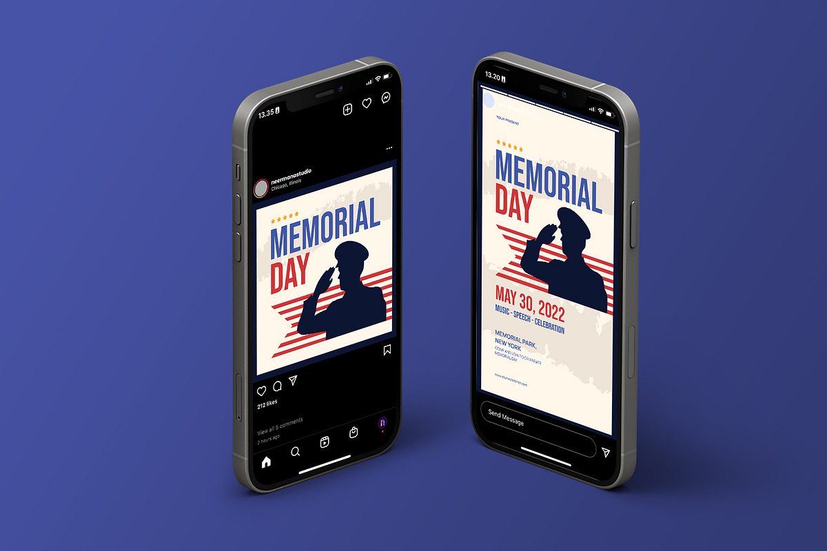 Memorial Day Flyer, a Flyer Template by Neermana | Creative Market