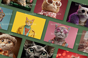 50 Sophisticated Cats Stock Photos, an Animal Illustration by Incomelion (Thumbnail 8 of 13)