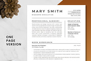 Modern Executive Resume Template, a Resume Template by ResumeInventor (Thumbnail 2 of 9)