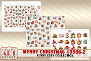 Merry Christmas Fussy-2 Cuts, a Seasonal Illustration by CraftArtStory (Thumbnail 5 of 6)