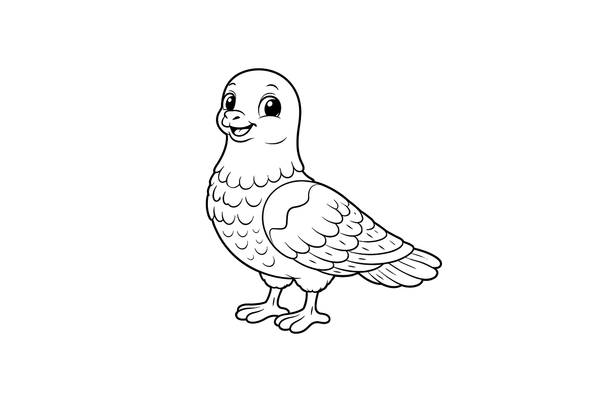 15 Cute Kawaii Animal Coloring Pages, an Animal Illustration by Annudesign (Photo 5 of 9)