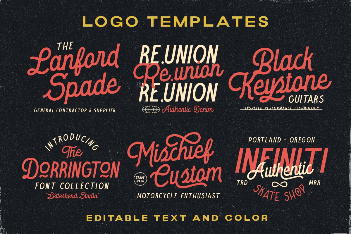 The Dorrington - Font Trio & Extras, a Script Font by Letterhend Studio (Photo 2 of 10)