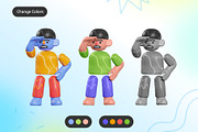 MABRO - 3D Characters, a Characters & Person 3D Model by Rakata Studio (Thumbnail 4 of 8)