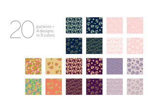 Mosaic Sakura Patterns Collection