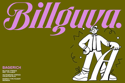 Billguva Typeface, a Serif Font by Bagerich Type Foundry