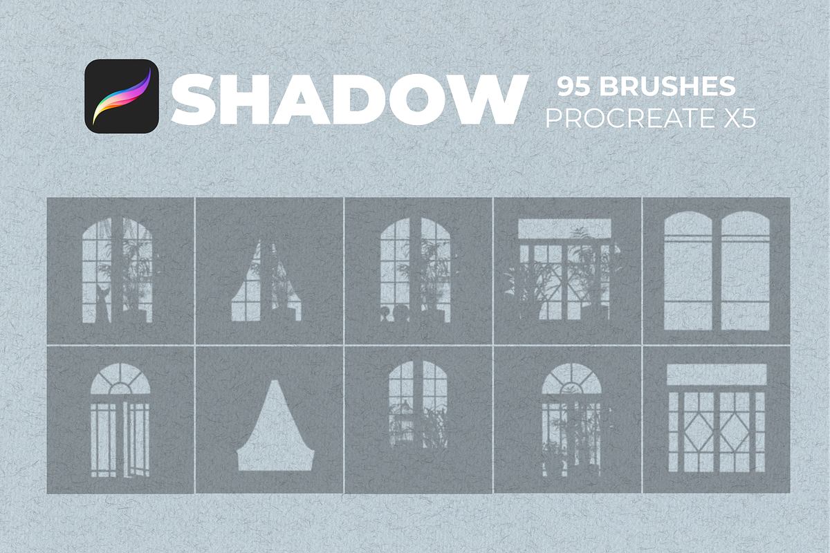 95 Shadows for PROCREATE, a Brush Add-On by Graphics Resources (Photo 10 of 13)