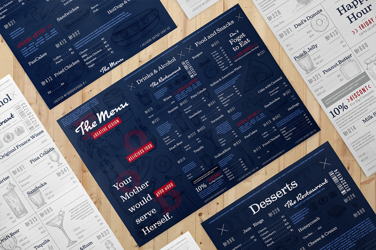 Café and restaurant menu bundle, a Brochure Template by Alfazet Chronicles (Photo 5 of 7)