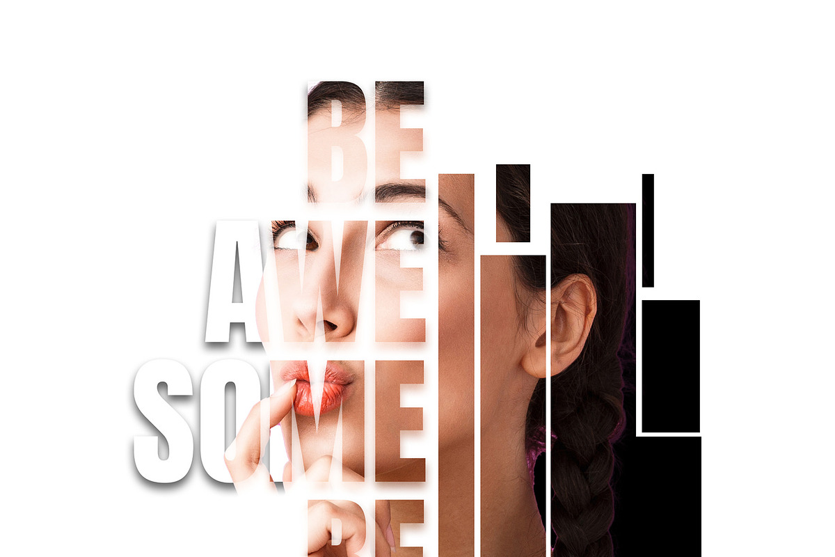Portrait Editable Text Photo Effect, an Action Add-On by Photoshop Action (Photo 9 of 15)