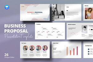 Business Proposal Keynote, a Presentation Template by Design Vault