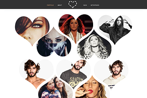 Hearts Portfolio Template