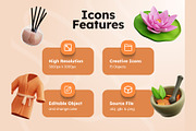 Beauty Spa 3D Icons, an Object 3D Model by Rakata Studio (Thumbnail 2 of 7)