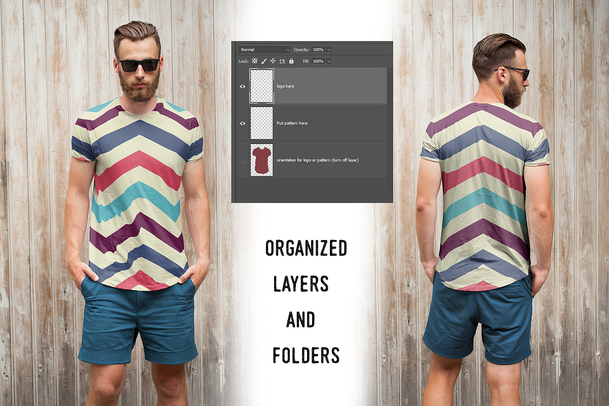 T-shirt mock up (front and back) # 1, a Shirt Mockup by Arfis (Photo 6 of 7)