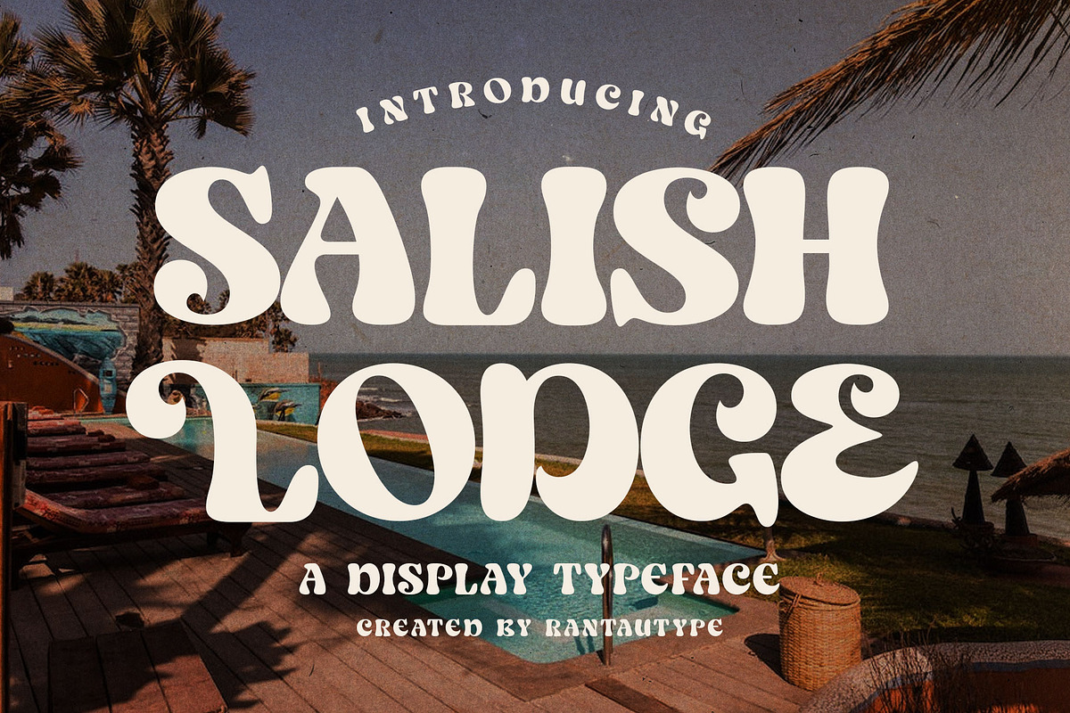Salish Lodge Display Typeface, a Serif Font by RantautypeStudio (Photo 1 of 15)