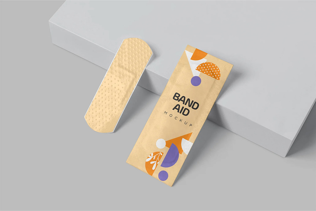 Band Aid Mockups, a Product Mockup by megostudi0 (Photo 5 of 6)