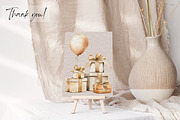 Watercolor Bronze Birthday Elegance, an Illustration by Dazzling Art Boutique (Thumbnail 11 of 11)