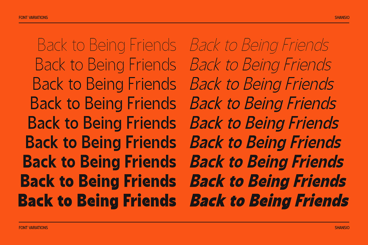Shansio Sans Serif Font Family, a Sans Serif Font by Graphicxell (Photo 5 of 10)