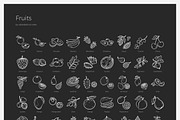 Fruits & Vegetables + Badges, an Outline Icon by Uniko Studio (Thumbnail 3 of 12)