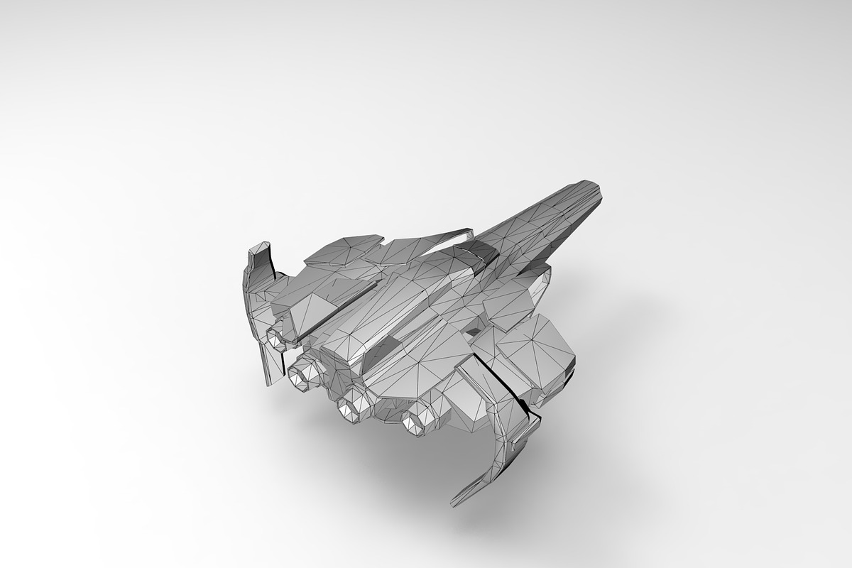 Spaceship Fighter, a Cars & Vehicle 3D Model by obeyart (Photo 8 of 8)
