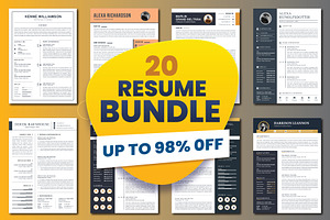 Resume Templates CV Bundle