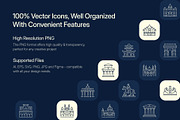 Monument Icon Art Set, an Outline Icon by Prosymbols (Thumbnail 2 of 8)