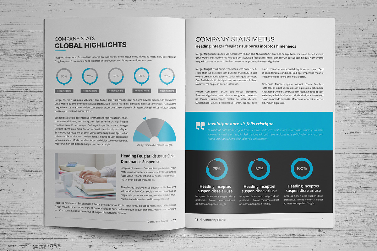 Company Profile Brochure, a Brochure Template by Miyaji75 (Photo 10 of 19)