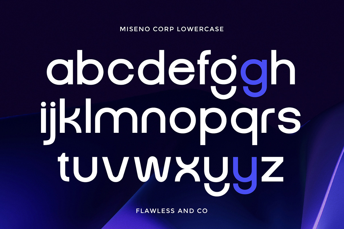 Miseno - Corporate Sans Serif Font, a Sans Serif Font by Flawless And Co (Photo 8 of 10)