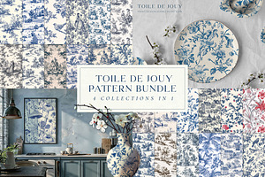 Toile De Jouy Patterns Bundle