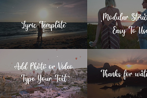 Lyric Template | FCPX, a Templates & Theme by FlashFXbox