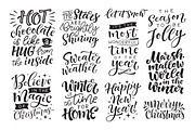 Winter holidays set | 60 lettering, an Illustration by bariskina (Thumbnail 6 of 10)