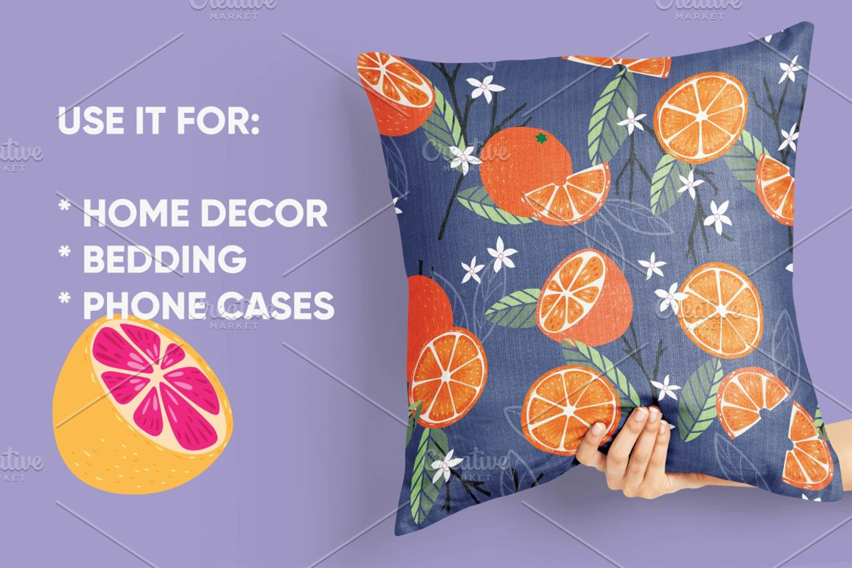 55 Tropical Fruit Seamless Patterns, a Pattern Graphic by Blue Lela Design (Photo 3 of 15)