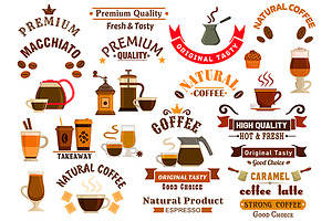 Coffee And Desserts Icons