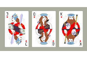 King, Queen, Jack of Hearts. Playing, a Graphic by Stock-Smart-Start