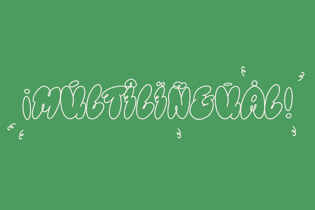 COOKIE — multilingual bubble font, a Handwritten Font by Studio Noppo (Photo 7 of 7)