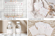Wildflower Baby Shower Bundle, an Invitation Template by Digital_Mind (Thumbnail 6 of 9)