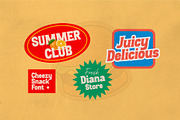 Cheezy Snack – Chunky Retro Font, a Serif Font by Salamahtype (Thumbnail 4 of 8)