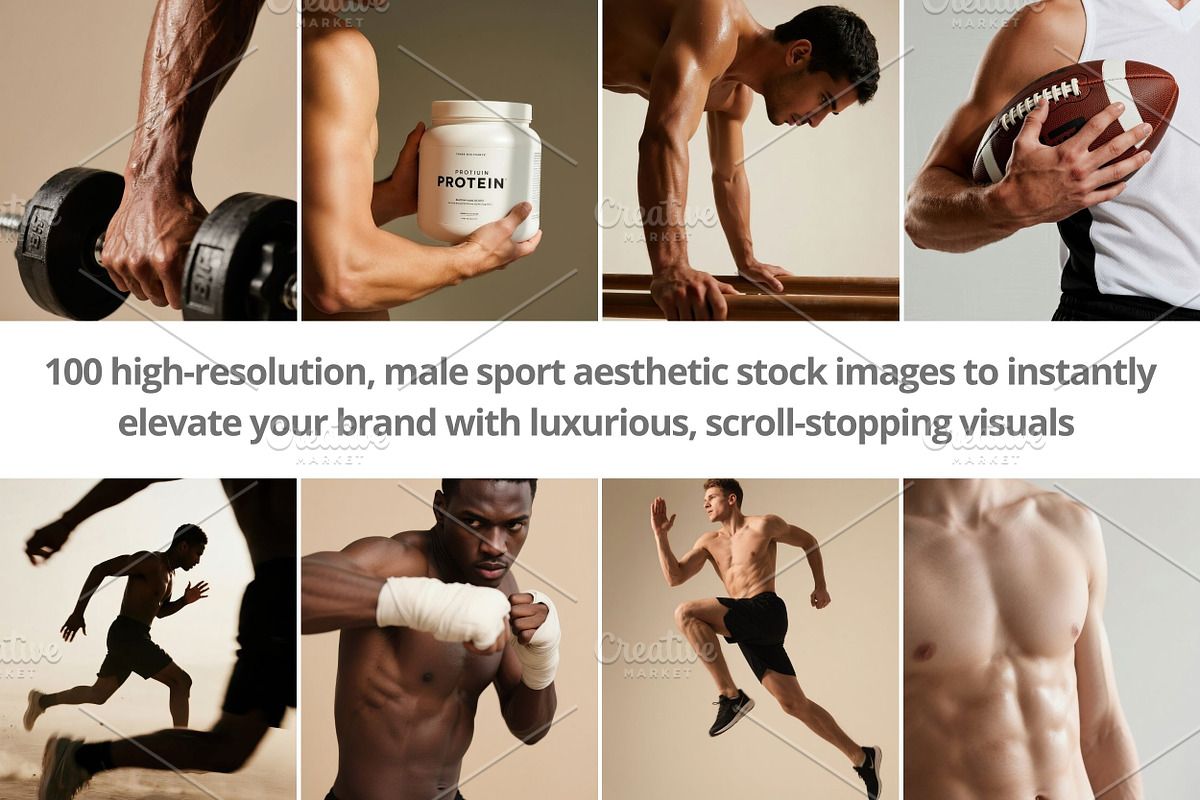 100 Men Workout Stock Photos Bundle, a Sports & Recreation Photo by Selenique Studio (Photo 2 of 20)