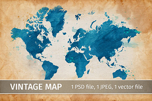 Vintage map. Grunge background