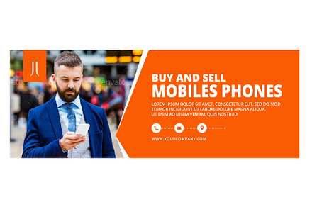 Animated Mobile Phone Facebook Cover, a Templates & Theme by Nisha Droch