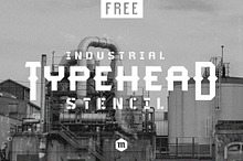 Typehead Industrial Stencil | Font