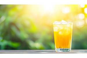 Refreshing glass of iced orange, a Food & Drink Photo by Lermont51