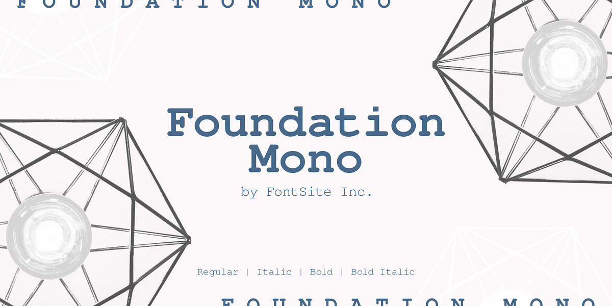 Foundation Mono, a Slab Serif Font by FontSite Inc. (Photo 1 of 2)