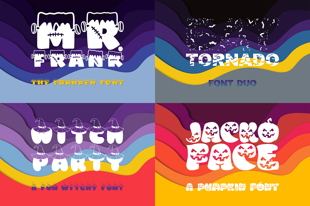 The Halloween Font Bundle, a Font by WADLEN (Photo 3 of 6)