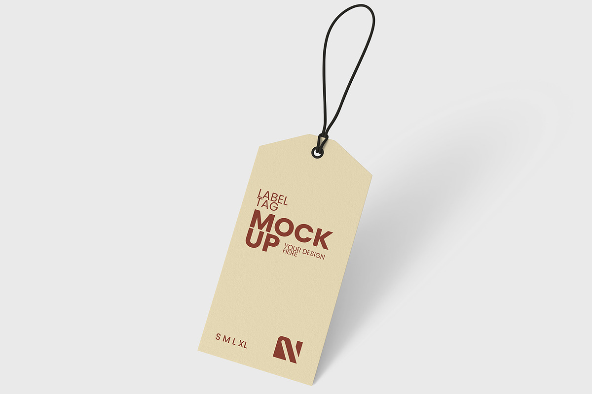Realistic Price Tag Mockup PSD
