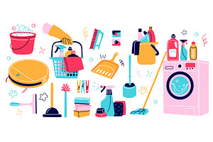 Cleaning Supplies Icons