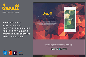 Lowell - App Landing Page