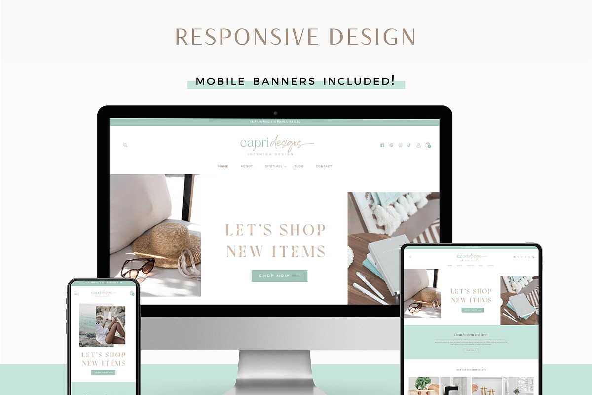 Pastel Shopify Theme Template, a Shopify Template by Macarons and Mimosas (Photo 7 of 10)