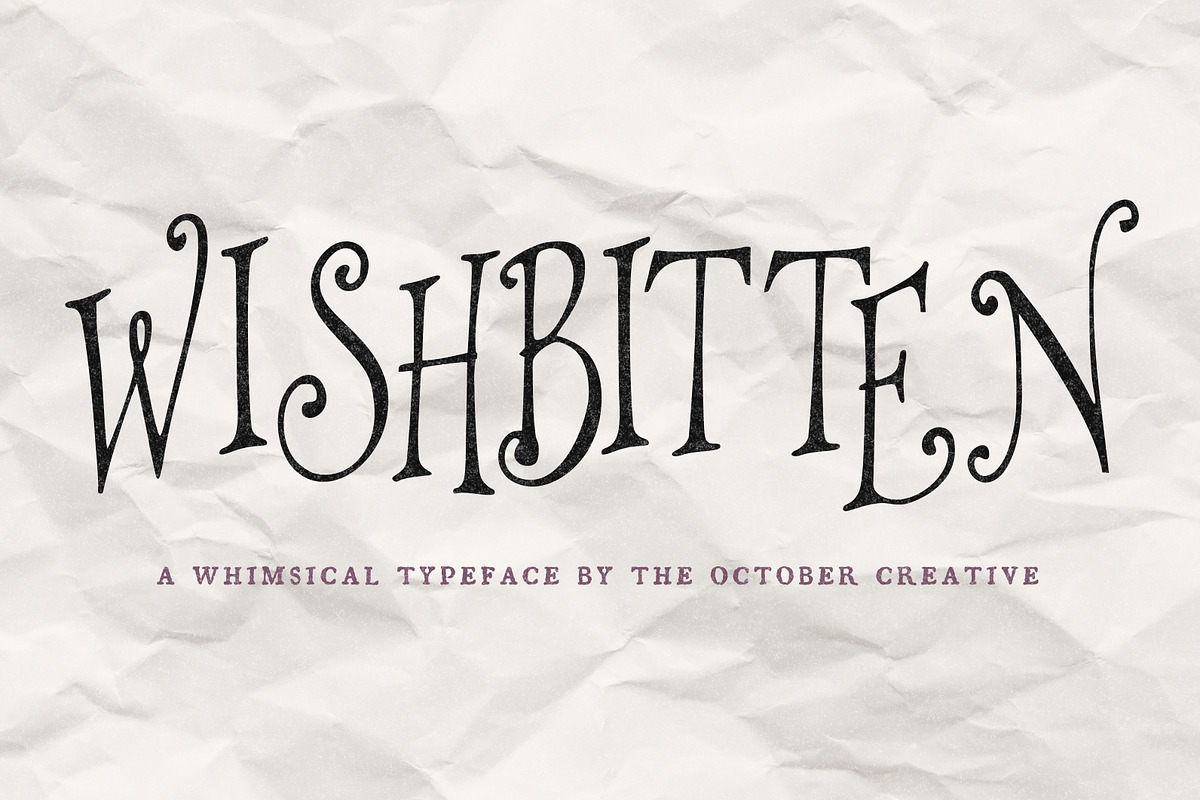 Wishbitten Storybook Serif Font, a Serif Font by The October Creative (Photo 1 of 8)
