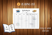 Reading Journal Print Templates, a Stationery Template by AnnaViolet_store (Thumbnail 3 of 6)