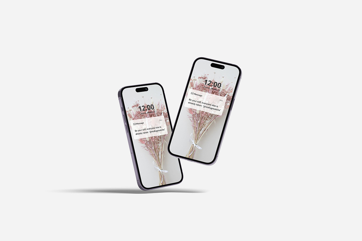 iPhone 14 Pro Mockup, an iPhone Mockup by zuhraabdullah (Photo 11 of 28)