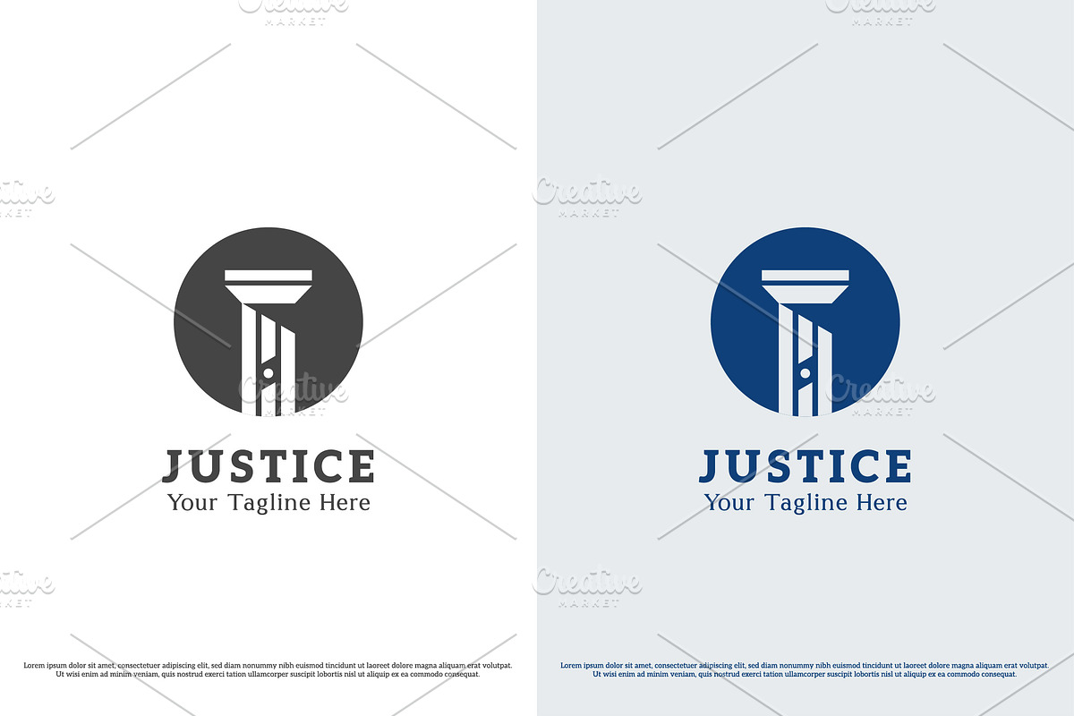 Justice Pillar Court Logo Design, a Branding & Logo Template by Morvana Crew